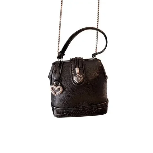 Vintage Brighton Mini Leather Clutch & Shoulder Bag - Picture 2 of 10